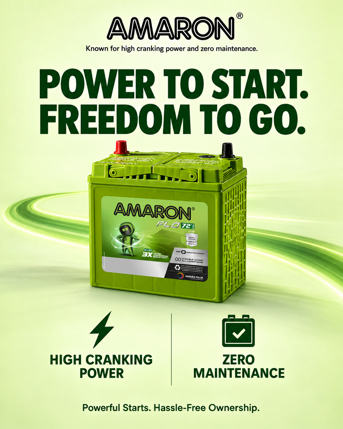 Amaron starting-power promotional artwork